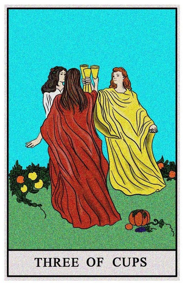 Boston Tarot Reading - The Three of Cups
