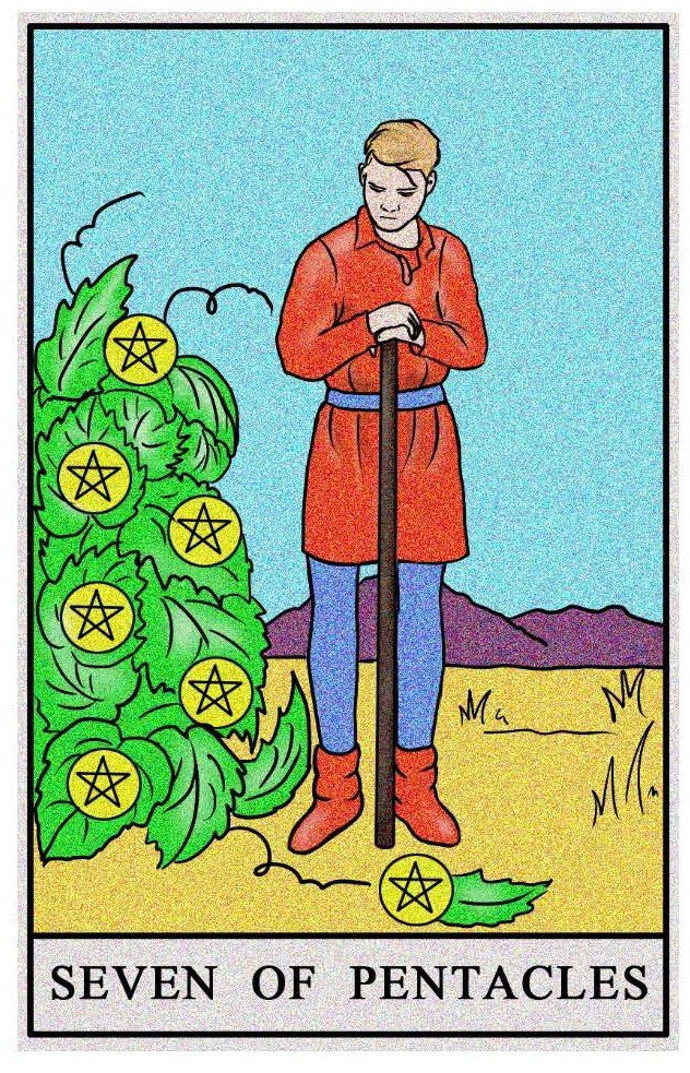 Boston Tarot Reading - The Seven of Pentacles